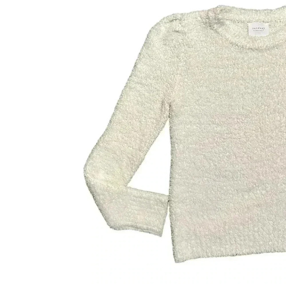 Sundays Elijah Sweater White Teddy Soft Medium - Picture 3 of 7